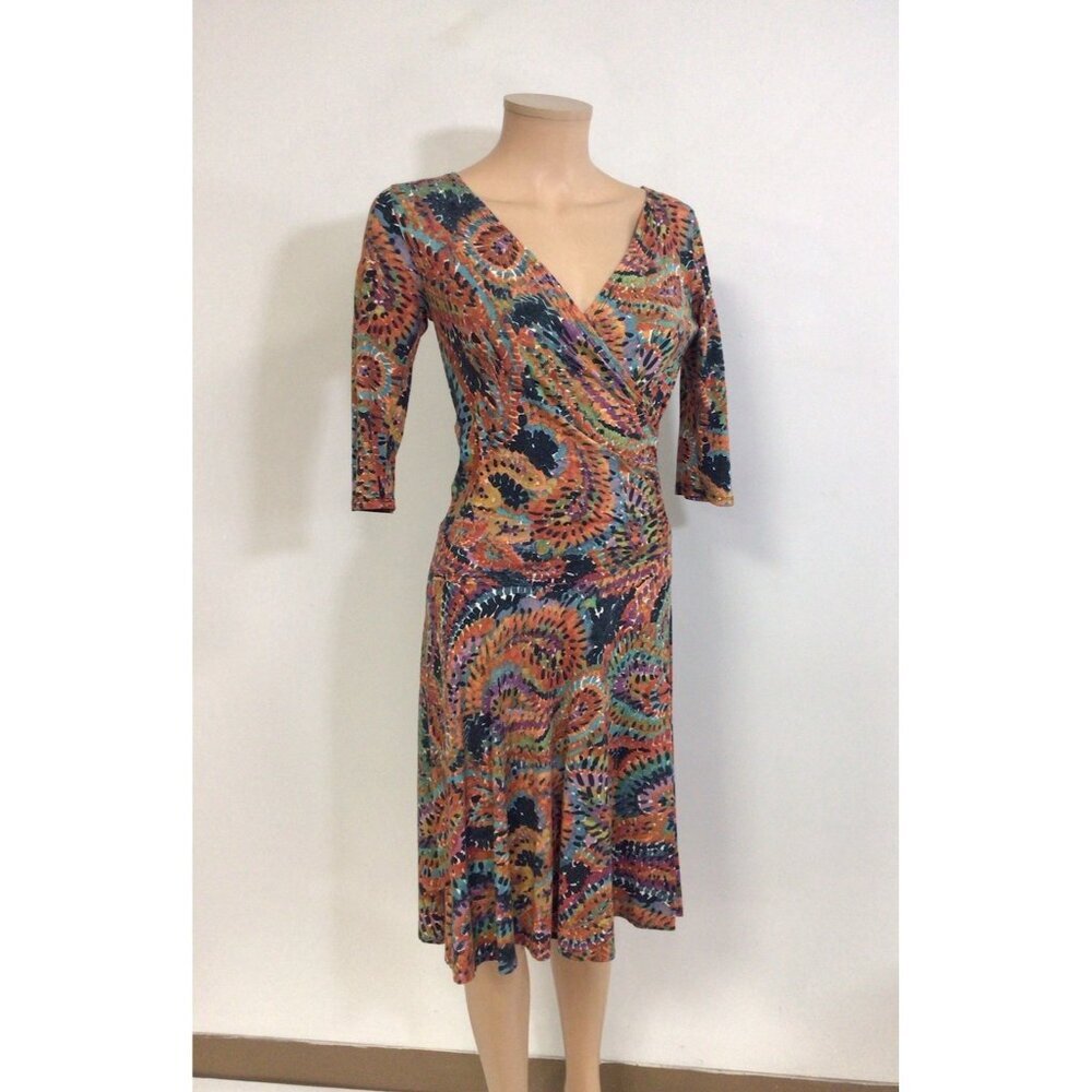 Salaam Boho Wrap Dress Womens Small